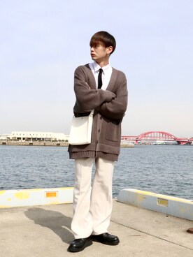 やーこん🦊︎︎︎︎︎︎︎︎︎︎︎︎☑︎さん（メンズ・172cm）の春コーディネート