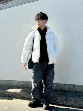 「Confirm（コンファーム）のアイテム（ダウンジャケット/コート）」を使った、やーこん🦊︎︎︎︎︎︎︎︎︎︎︎︎☑︎さん（メンズ・172cm）の冬コーディネート