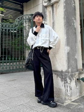 「アイテム（ピアス（片耳用））」を使った、やーこん🦊︎︎︎︎︎︎︎︎︎︎︎︎☑︎さん（メンズ・172cm）の秋コーディネート