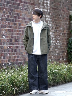 「URBAN RESEARCH Sonny Label（アーバンリサーチサニーレーベル）のアイテム（マウンテンパーカー）」を使った、やーこん🦊︎︎︎︎︎︎︎︎︎︎︎︎☑︎さん（メンズ・172cm）の春コーディネート