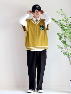 やーこん🦊︎︎︎︎︎︎︎︎︎︎︎︎☑︎さん（メンズ・172cm）の夏コーディネート