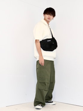 「Like Us（ライクアス）のアイテム」を使った、やーこん🦊︎︎︎︎︎︎︎︎︎︎︎︎☑︎さん（メンズ・172cm）の夏コーディネート