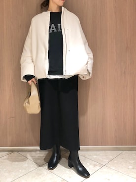 「Rougevif」｜「アイテム（ダウンジャケット/コート）」を使った、aoiさん（レディース・164cm）の冬コーディネート