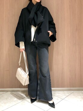 「Rougevif」｜「アイテム（ダウンジャケット/コート）」を使った、aoiさん（レディース・164cm）の秋コーディネート