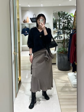 「アイテム（リング）」を使った、loungedress_kiyoさん（レディース・172cm）の秋コーディネート