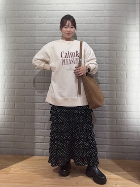 「アイテム（スウェット）」を使った、nanoさん（レディース・152cm・20代）の冬コーディネート