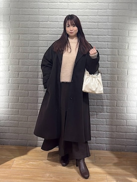 「LOWRYS FARM（ローリーズファーム）のアイテム（チェスターコート）」を使った、nanoさん（レディース・152cm）の秋コーディネート