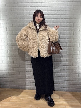 「アイテム（チョーカー）」を使った、nanoさん（レディース・152cm・20代）の冬コーディネート