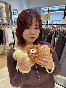 「LOWRYS FARM（ローリーズファーム）のヘンリーレイヤードLS 1074057（Tシャツ/カットソー、ブラウン系）」を使った、nanoさん（レディース・152cm）の秋コーディネート