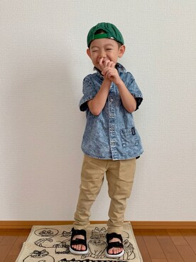 「maarook（マルーク）のアイテム」を使った、kan1208さん（キッズ・100cm）の秋コーディネート