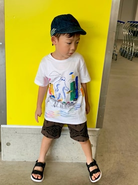 「Paul Smith（ポールスミス）のアイテム」を使った、kan1208さん（キッズ・100cm）の夏コーディネート
