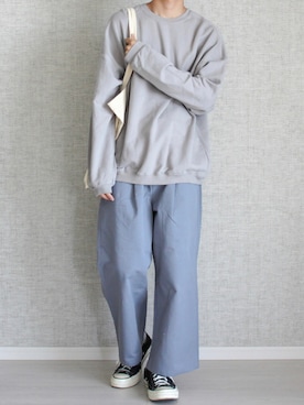 「NIDO（ニド）のアイテム（パンツ）」を使った、Laitoさん（メンズ・169cm）の秋コーディネート