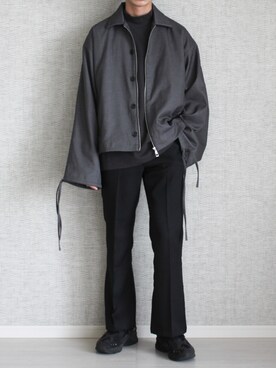 「Adoonplain」｜「アイテム（ブルゾン）」を使った、Laitoさん（メンズ・169cm）の秋コーディネート