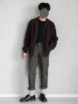 「ジーユー」｜Laitoさん（メンズ・169cm）の冬コーディネート