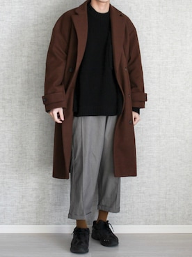 CASPER JOHN ソフトメルトン　チェスターコート CASPER JOHN ソフトメルトン チェスターコート