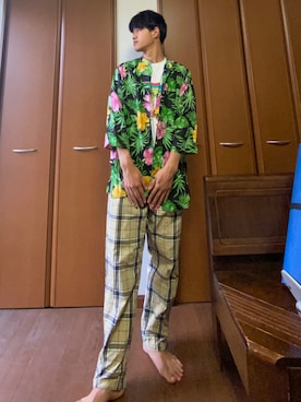 「明るめ」｜けんとさん（メンズ・177cm）の夏コーディネート