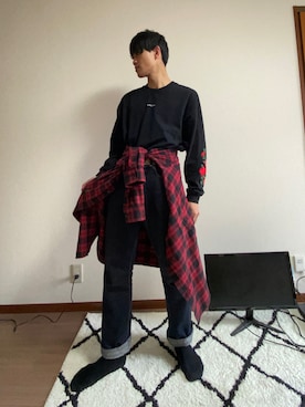 「BLACK LABEL CRESTBRIDGE（ブラックレーベル・クレストブリッジ）のアイテム（シューズ）」を使った、けんとさん（メンズ・177cm）の春コーディネート