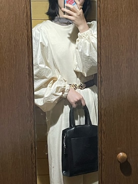 「Heather（ヘザー）のアイテム（ボディバッグ/ウエストポーチ）」を使った、tamaさん（レディース・154cm）の春コーディネート