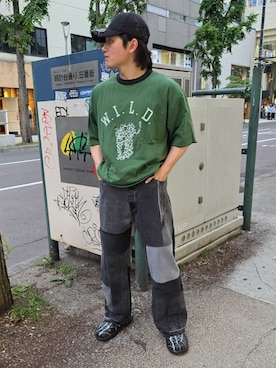 「リバーシブル」｜「アイテム（シューズ）」を使った、housenさん（メンズ・168cm）の夏コーディネート