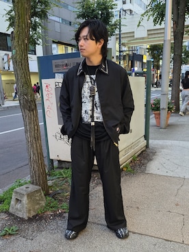 「アイテム（その他アウター）」を使った、housenさん（メンズ・168cm）の夏コーディネート