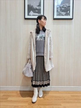 「アラフォーコーデ」｜「アイテム（その他アウター）」を使った、さおさん（レディース・154cm）の秋コーディネート