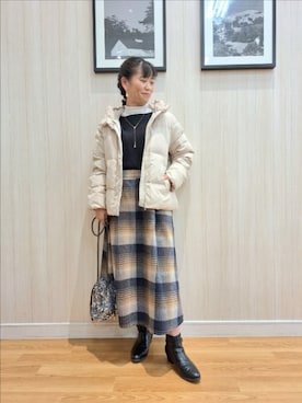 「DRESKIP（ドレスキップ）のアイテム（ジャケット/アウター）」を使った、さおさん（骨格ストレート・レディース・154cm）の秋コーディネート
