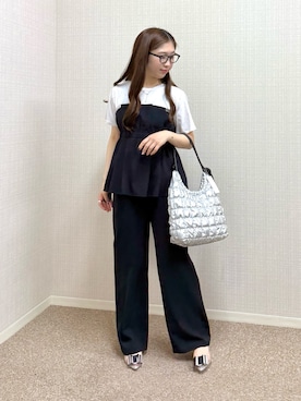 「MICO COULIER（ミコクリエ）のアイテム」を使った、nanaさん（レディース・157cm）の春コーディネート