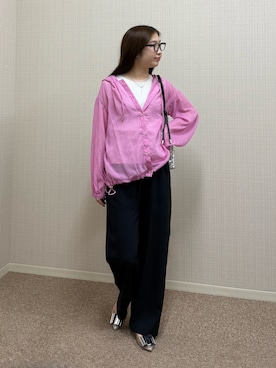 「MICO COULIER（ミコクリエ）のアイテム」を使った、nanaさん（レディース・157cm）の春コーディネート