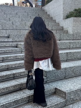 「hellam（へラム）のアイテム」を使った、りりさん（レディース・146cm）の冬コーディネート