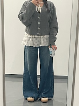 「CIAOPANIC（チャオパニック）のアイテム」を使った、りりさん（レディース・146cm）の秋コーディネート