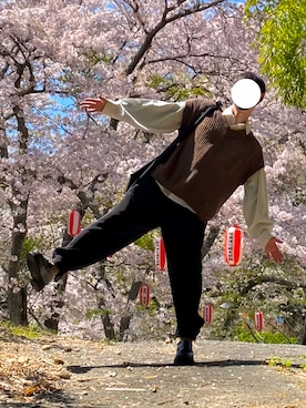 「Dulcamara（ドゥルカマラ）のアイテム」を使った、ひーさん（メンズ・172cm）の春コーディネート