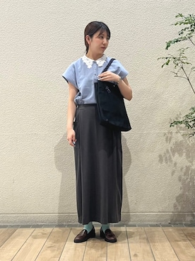 鞠子さん(レディース・158cm)の夏コーディネート