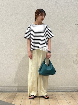 「IPANEMA（イパネマ）のアイテム」を使った、鞠子さん（レディース・158cm）の夏コーディネート