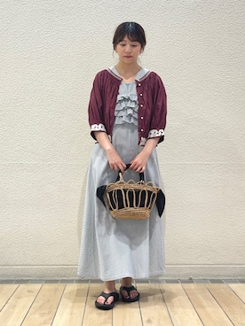 鞠子さん（レディース・158cm）の夏コーディネート