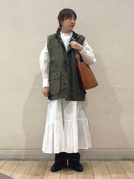 「SHIPS」｜「アイテム（ワンピース/ドレス）」を使った、鞠子さん（レディース・158cm）の冬コーディネート