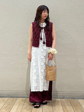 鞠子さん（レディース・158cm）の夏コーディネート