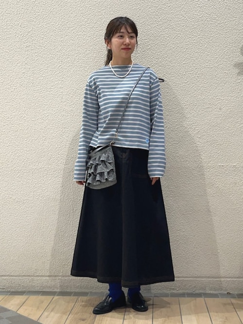 セール】ORCIVAL:〈手洗い可能〉ボートネック ボーダー ロングスリーブ