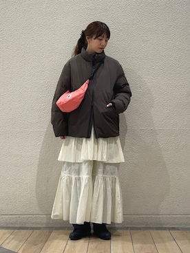 「COBMASTER（コブマスター）のアイテム」を使った、鞠子さん（レディース・158cm）の冬コーディネート