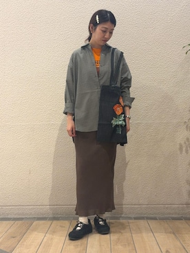 鞠子さん(レディース・158cm)の夏コーディネート