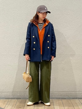 「SHIPS」｜鞠子さん（レディース・158cm）の秋コーディネート