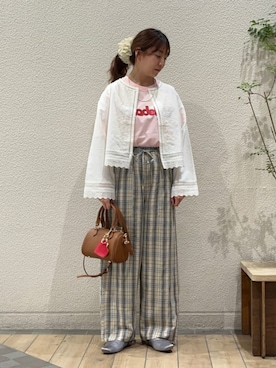 「SHIPS any（シップス エニィ）のアイテム」を使った、鞠子さん（レディース・158cm）の春コーディネート