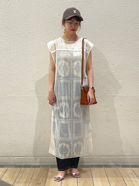 「ポシェット」｜鞠子さん（レディース・158cm）の夏コーディネート