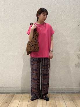 鞠子さん（レディース・158cm）の夏コーディネート