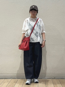 鞠子さん(レディース・158cm)の夏コーディネート