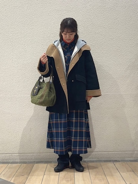 「folna（フォルナ）のアイテム」を使った、鞠子さん（レディース・158cm）の冬コーディネート