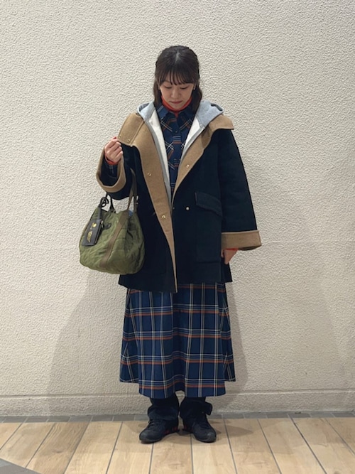 セール】SHIPS any:〈洗濯機可能〉チェック Aライン フレア シャツ