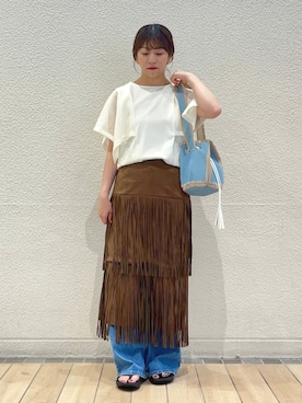 鞠子さん(レディース・158cm)の夏コーディネート