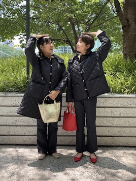 「Traditional Weatherwear」｜「アイテム（ブルゾン）」を使った、めいめい🐑さん（レディース・158cm）の秋コーディネート