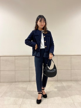 「ノーリーズ」｜めいめい🐑さん（レディース・158cm）の冬コーディネート