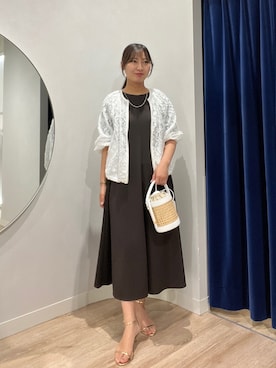 「NOLLEY’S Sophi（ノーリーズソフィ）のアイテム（ブルゾン）」を使った、めいめい🐑さん（レディース・158cm）の春コーディネート